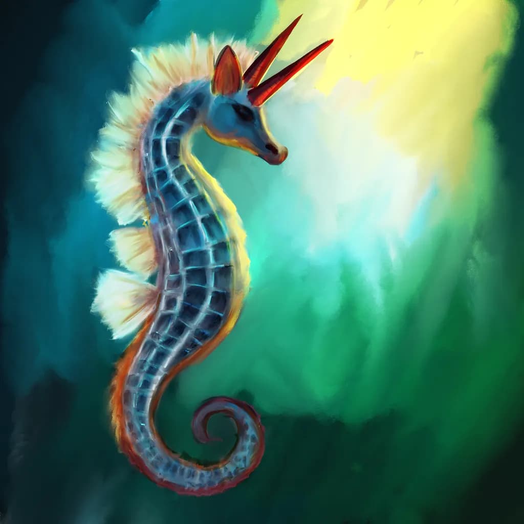 Whimsical Seahorse: The Enchanted Unicorn of the Deep Sea