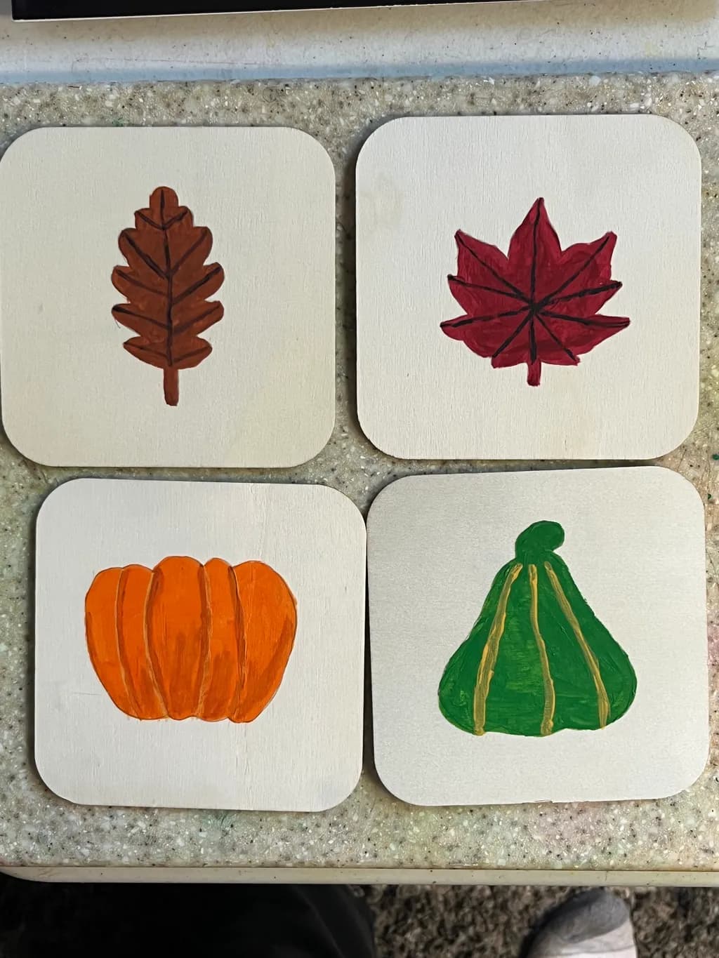 Autumn Motif Coasters