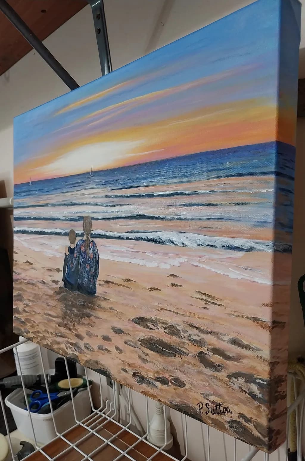Whispers of the Sunset: A Serene Beachside Embrace