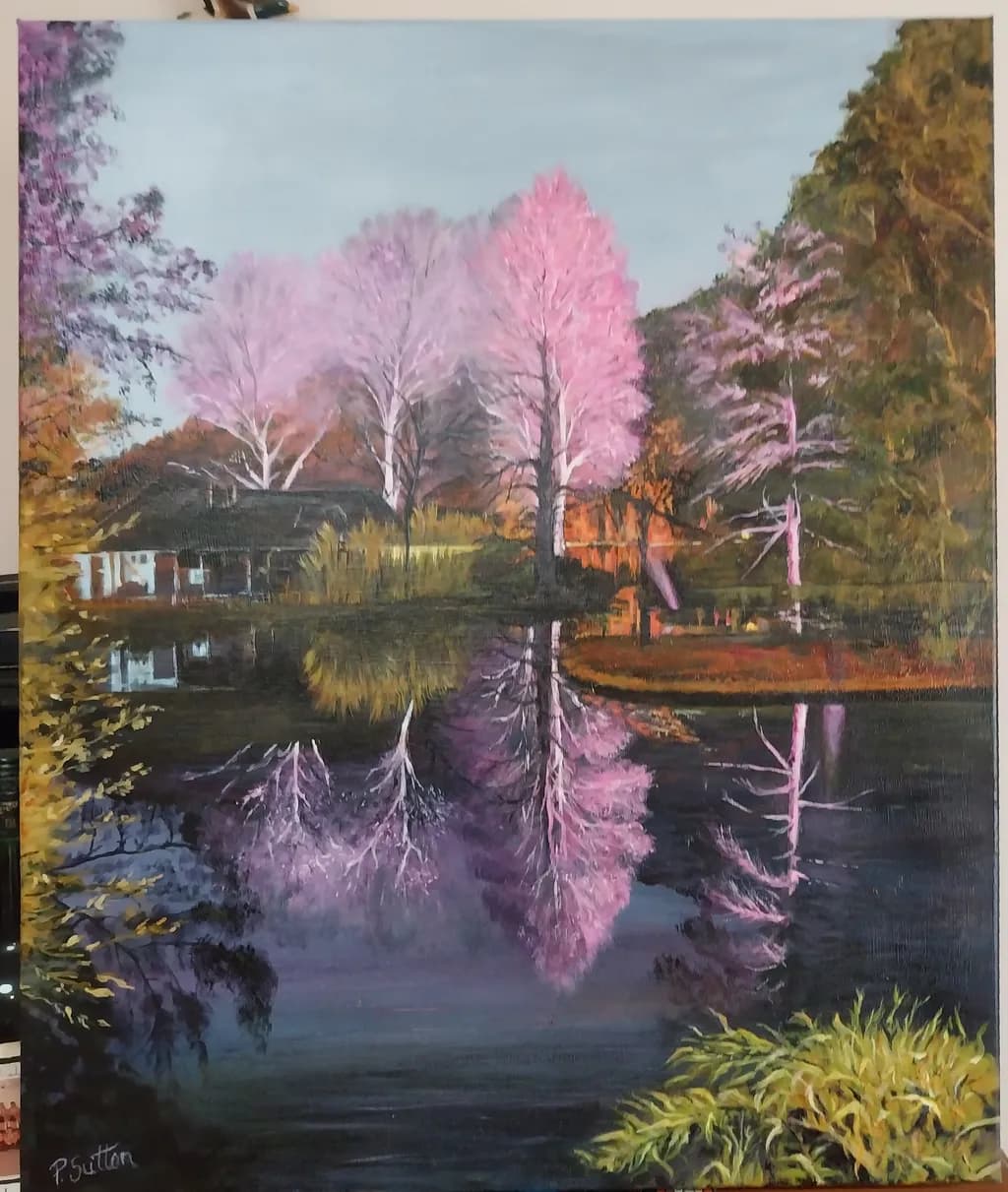 Serene Reflections: A Colorful Landscape of Tranquil Nature