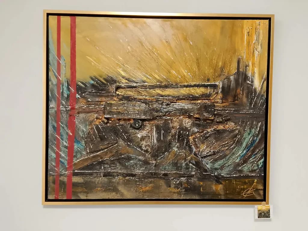 Golden Horizons: A Journey Through Abstract Landscapes and Textures