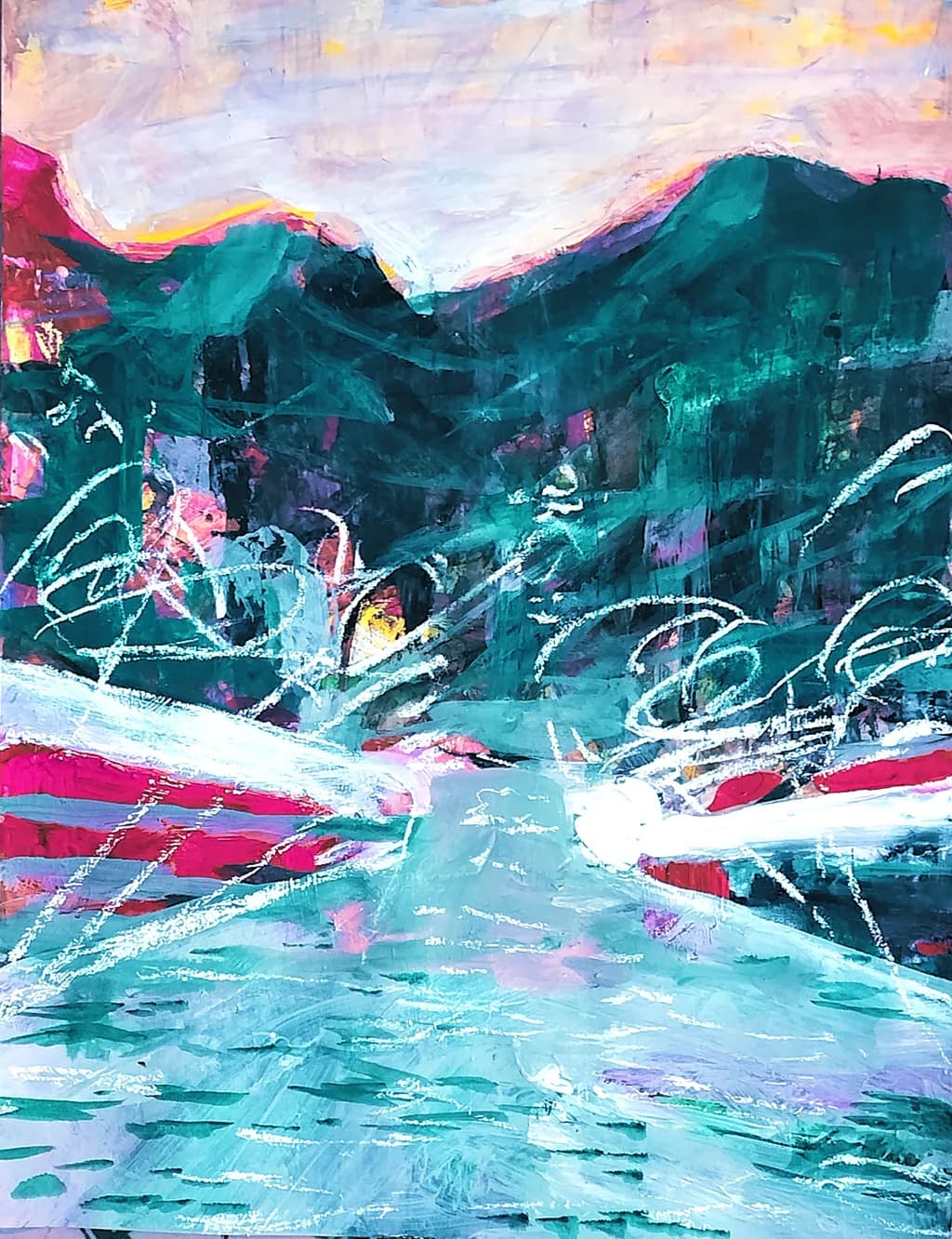 Neon Canyon Road