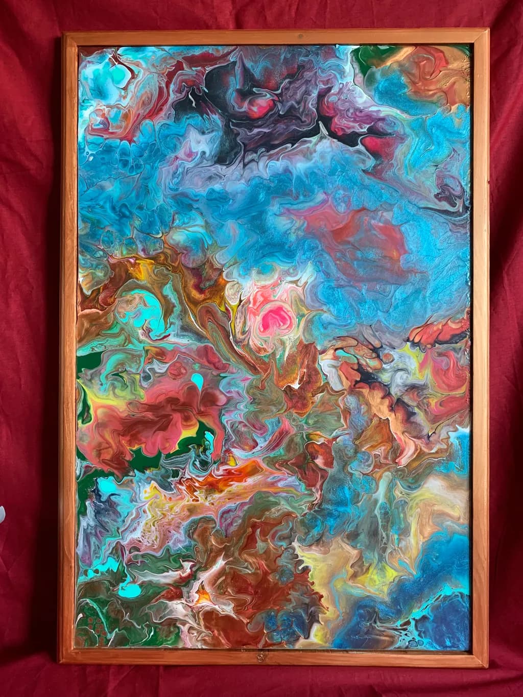 Celestial Whirlwind: A Vibrant Dance of Color and Emotion