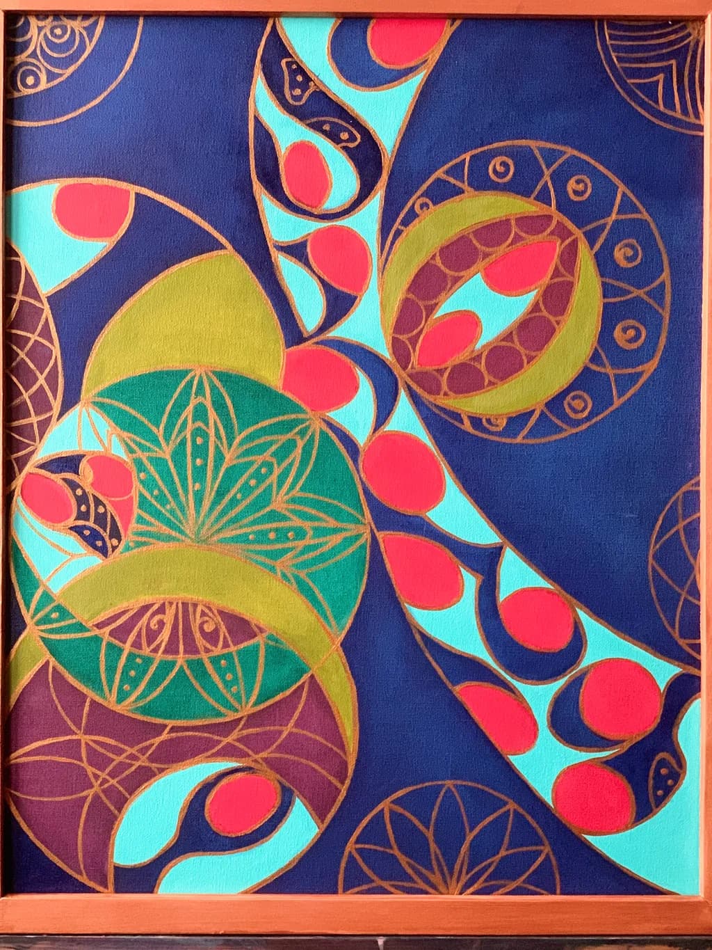 Vibrant Harmony: A Dance of Color and Form in Abstract Art