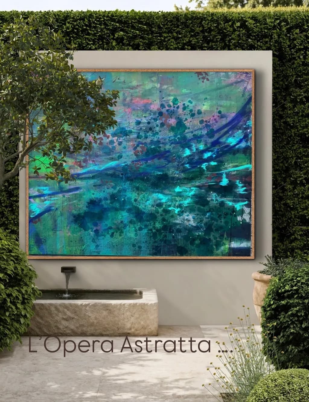 Abstract Blue Canvas