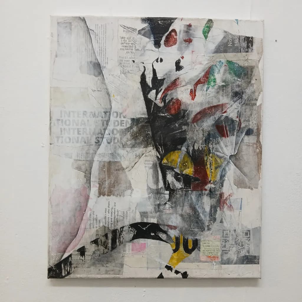 Fragmented Narratives: A Mixed Media Exploration of Identity and Expression
