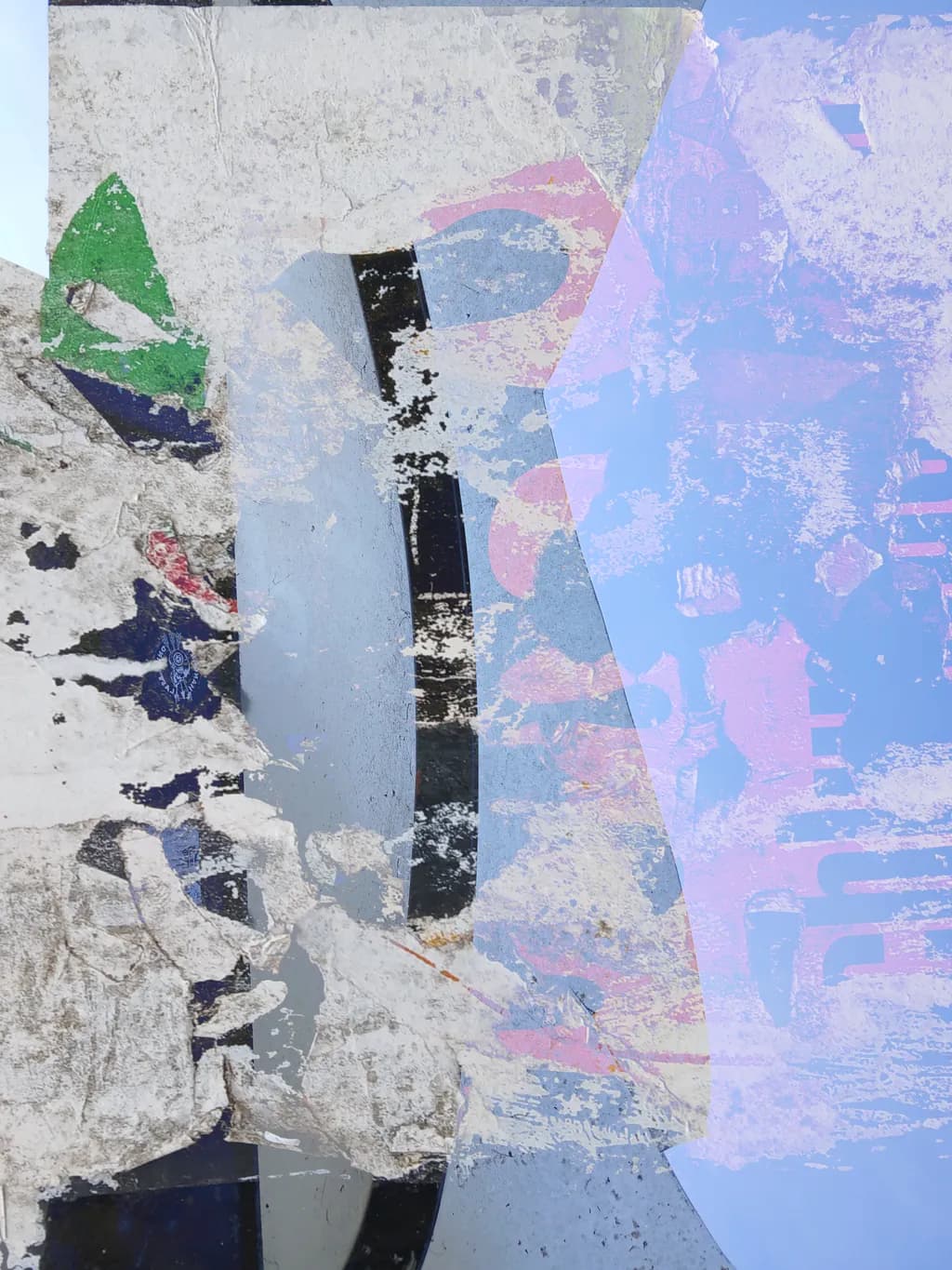 Fragmented Dreams: A Journey Through Color and Texture in Urban Decay