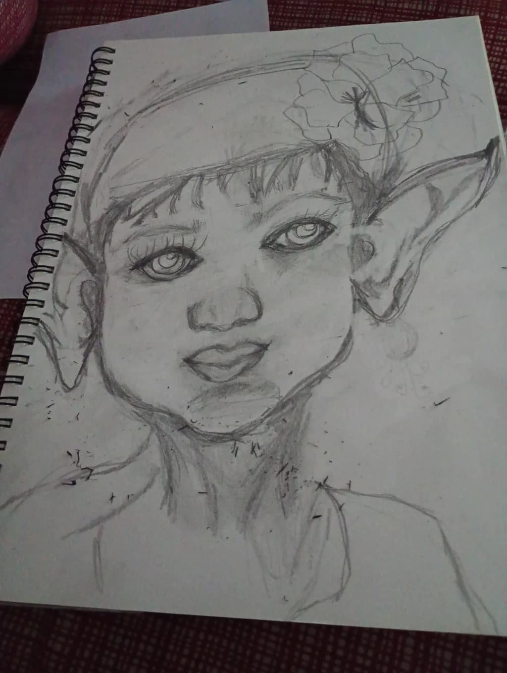 Elf Portrait Sketch