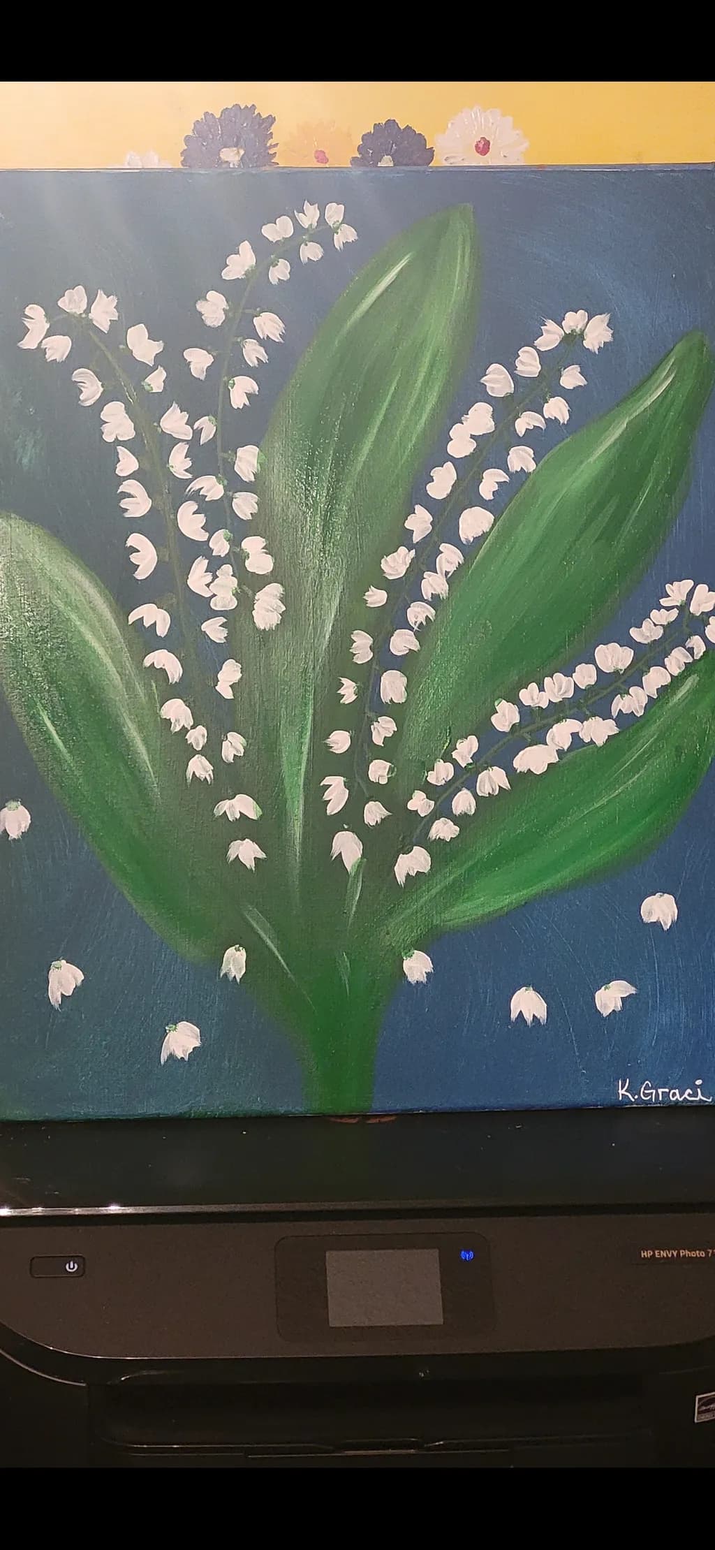 Whispers of Spring: A Botanical Dance in Green and White