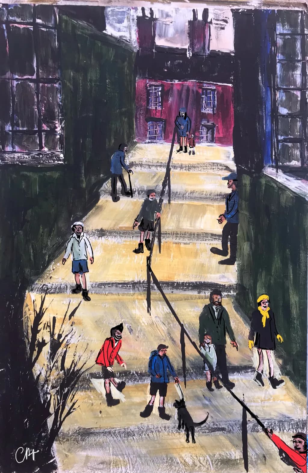 Urban Stairway Gathering