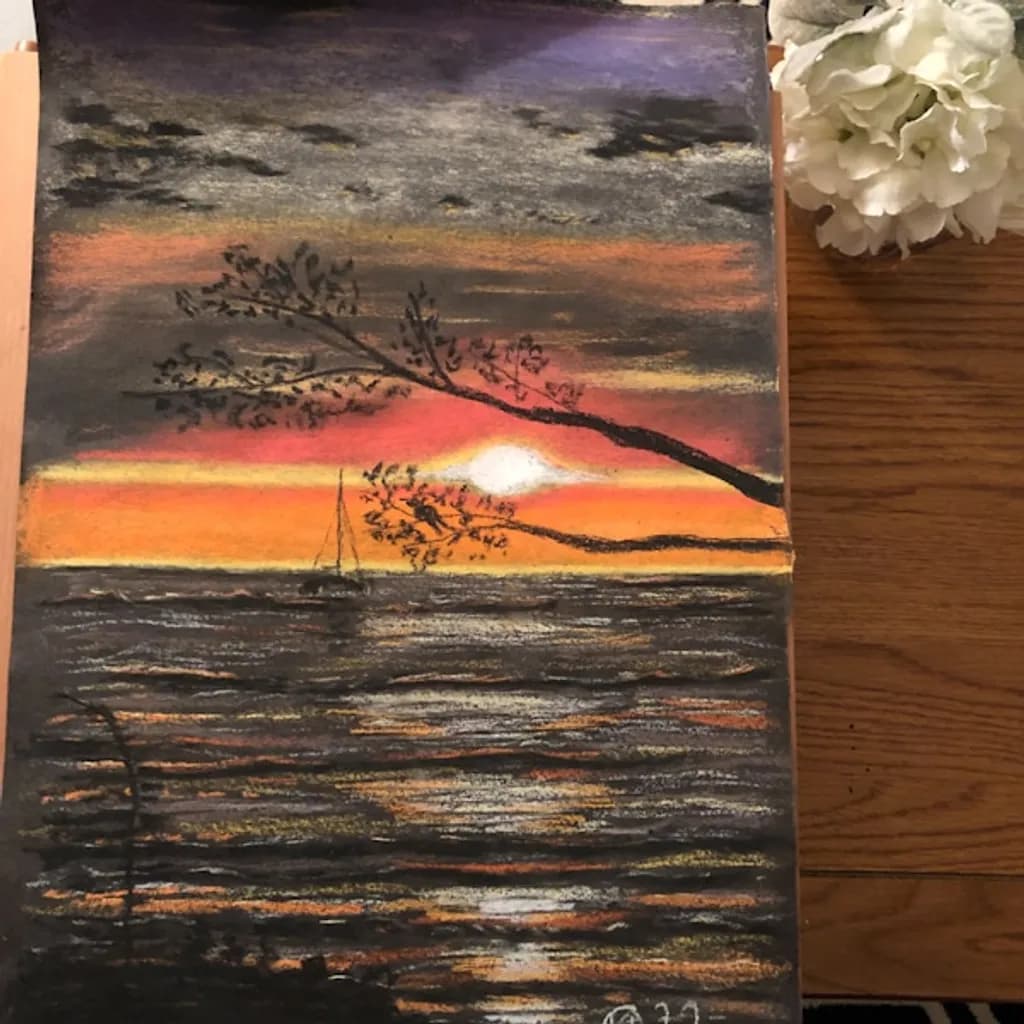Sailboat Sunset Glow