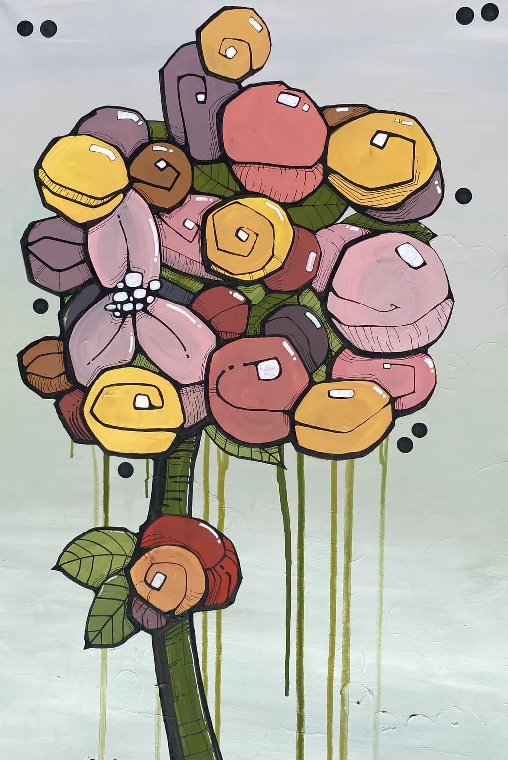 Abstract Flower Cluster