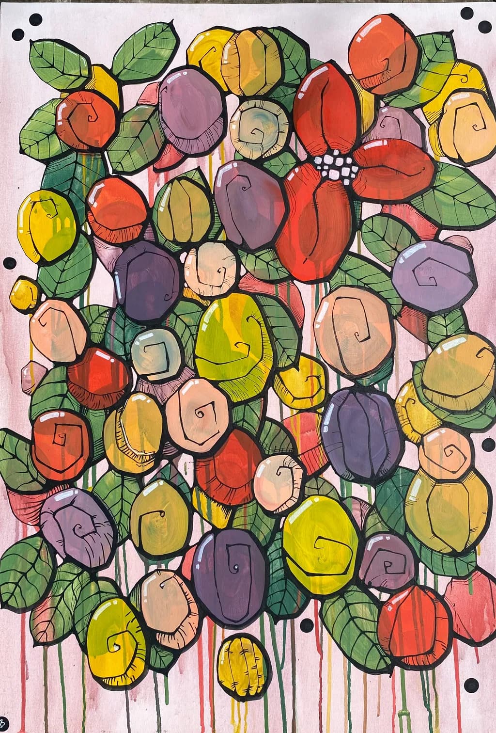 Colorful Floral Cluster