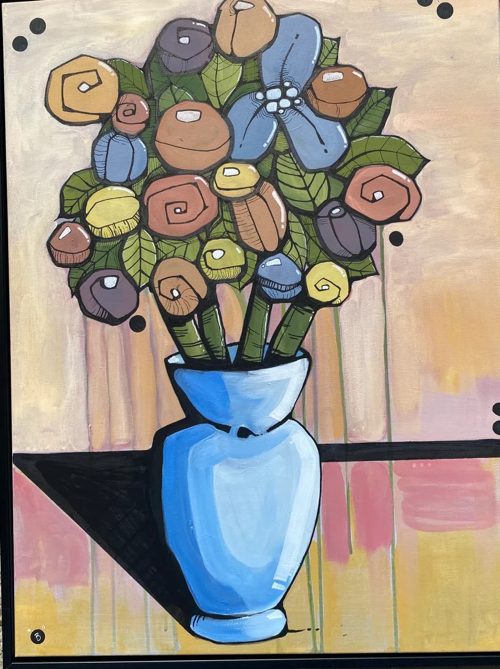 Blue Vase Bouquet