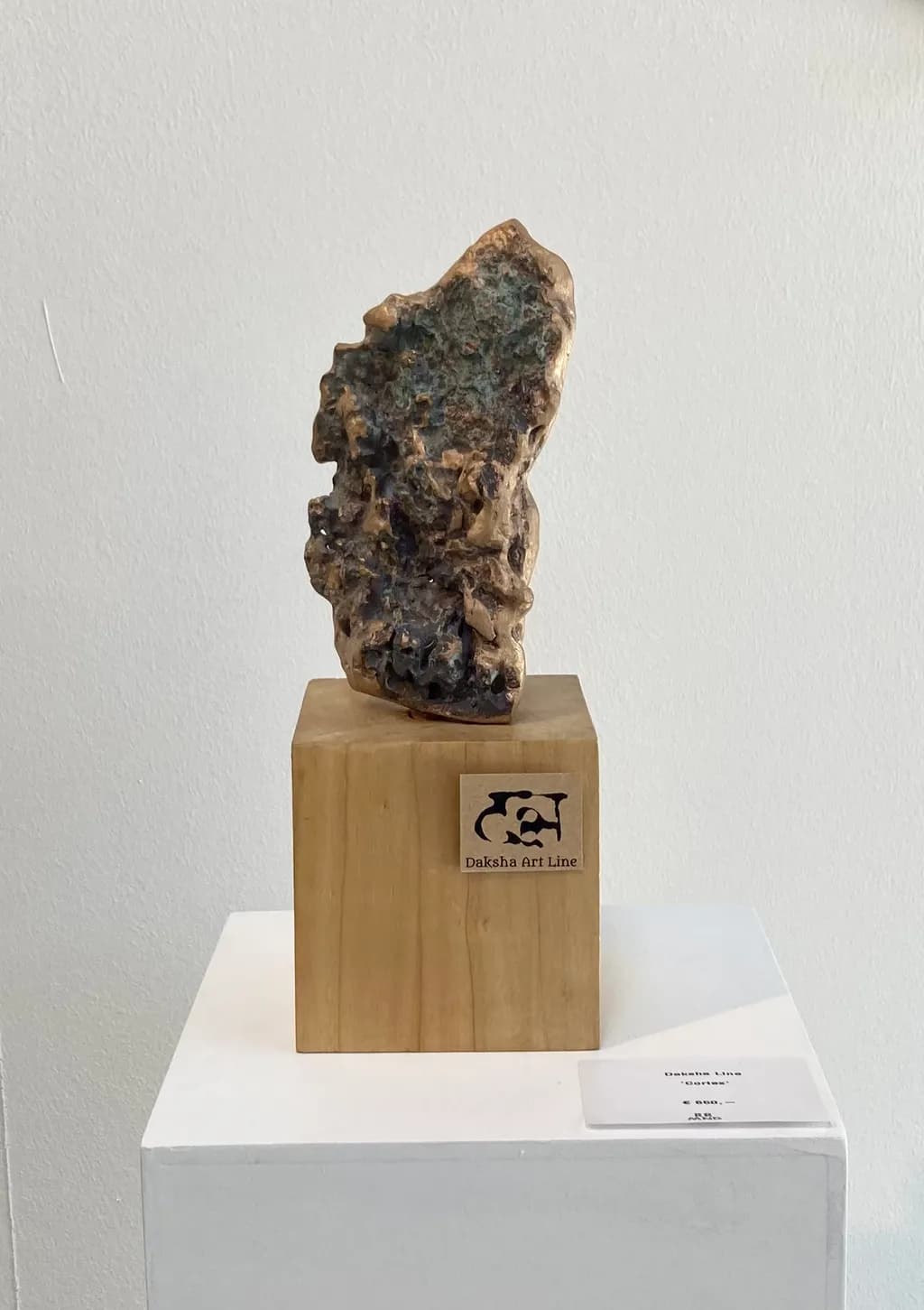 Ethereal Harmony: An Abstract Stone and Wood Sculpture for Contemporary Display