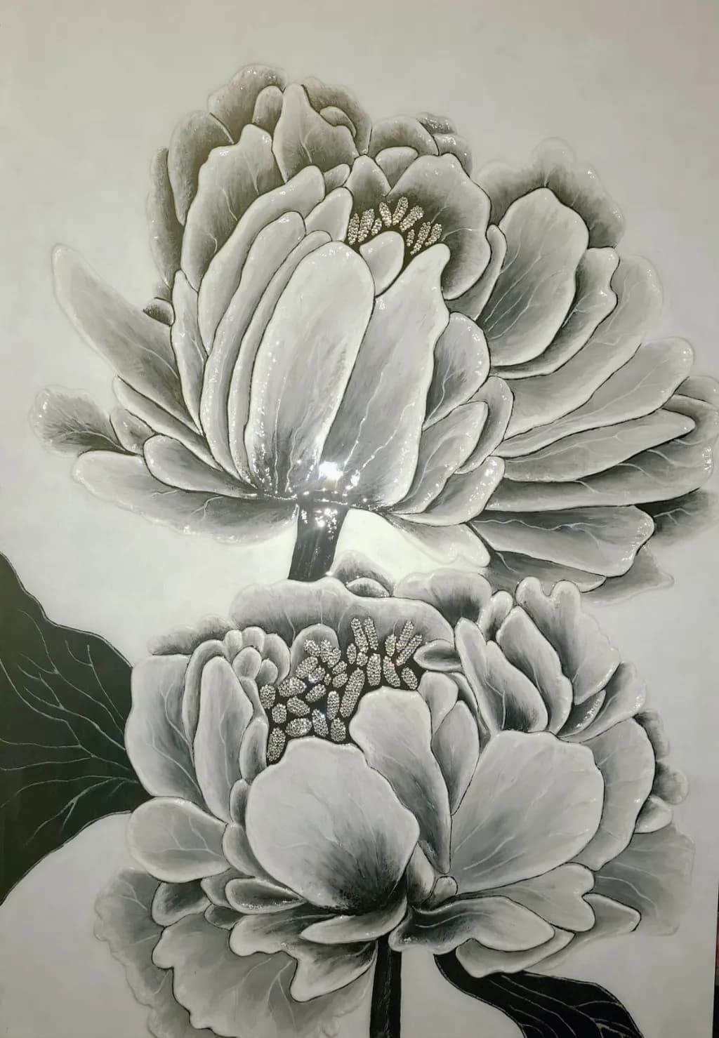 Monochrome pionie