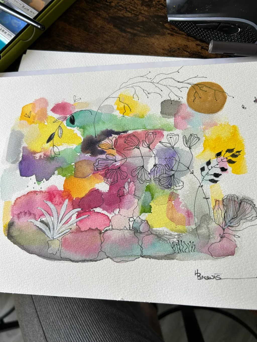 Whispers of Color: A Dreamy Watercolor Garden Escape
