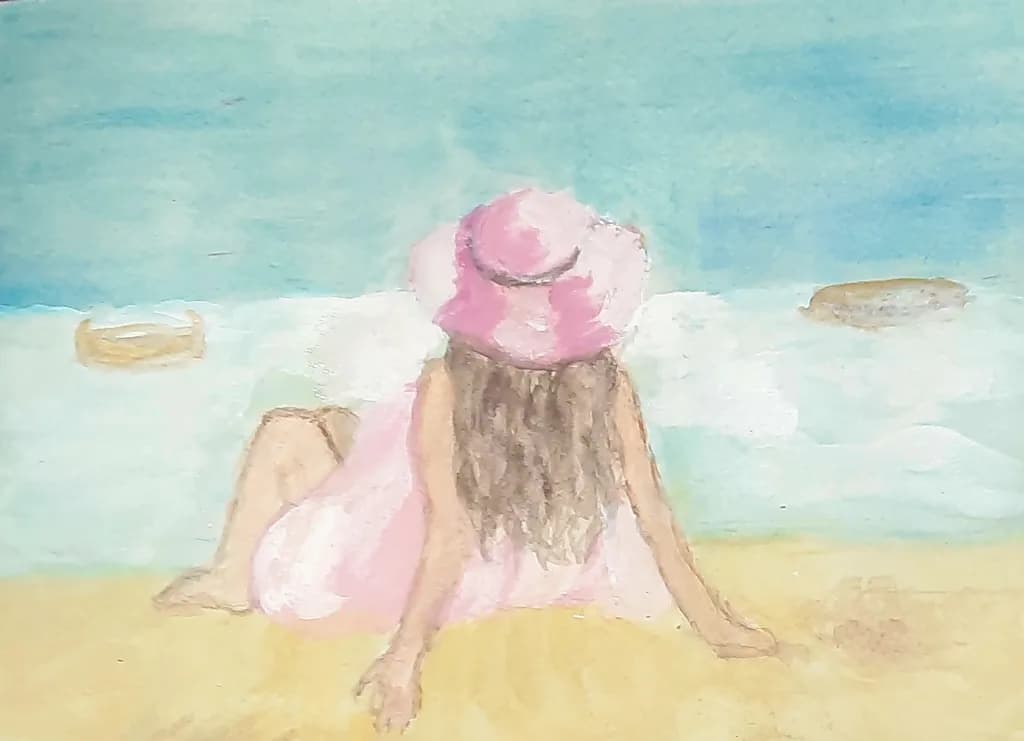 Serenity by the Shore: A Dreamy Escape in Pastel Hues
