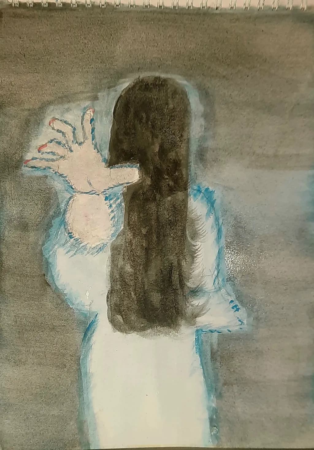 Whispers of the Unseen: A Haunting Embrace in Shadows