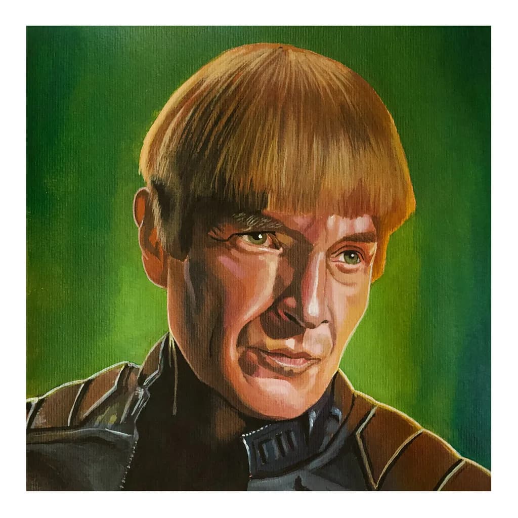 Ethereal Portrait of a Sci-Fi Icon: A Vibrant Exploration of Character and Emotion