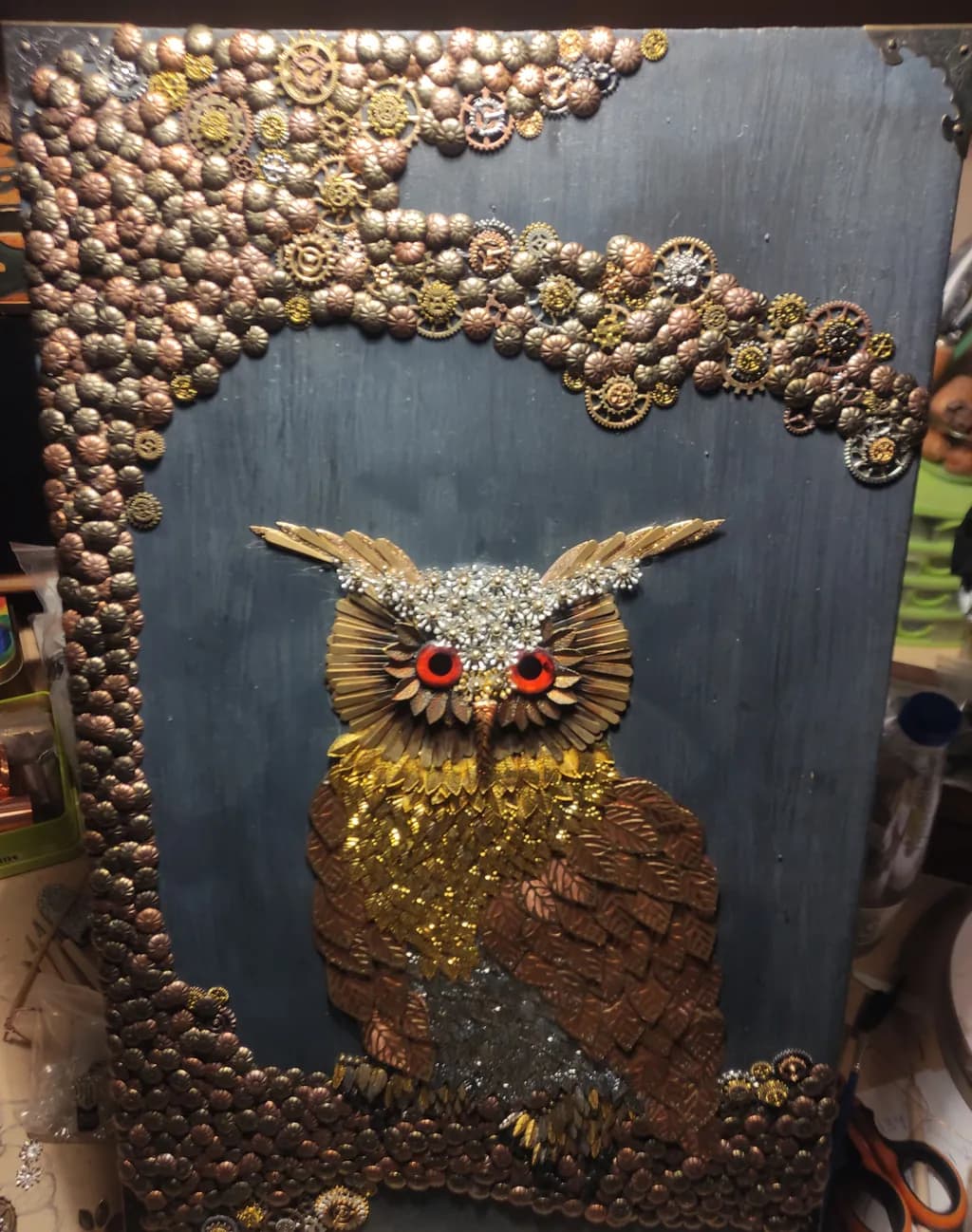 Whimsical Owl: A Steampunk-Inspired Masterpiece of Nature and Mechanism