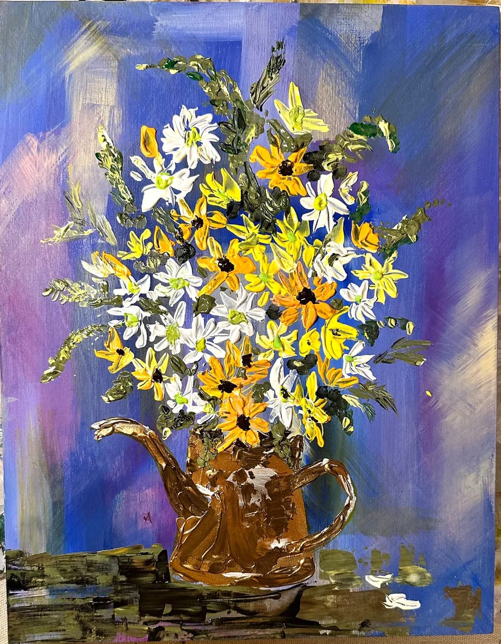 Flowered Teapot Arrangement