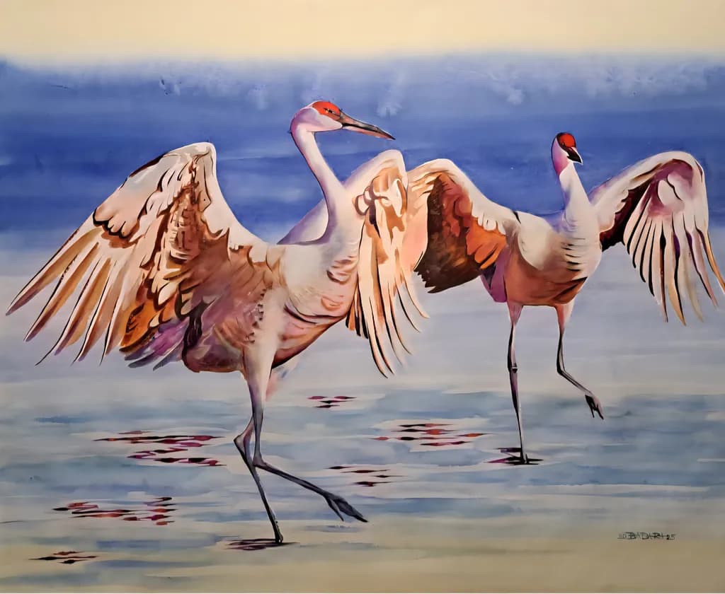 Cranes in Rhythm