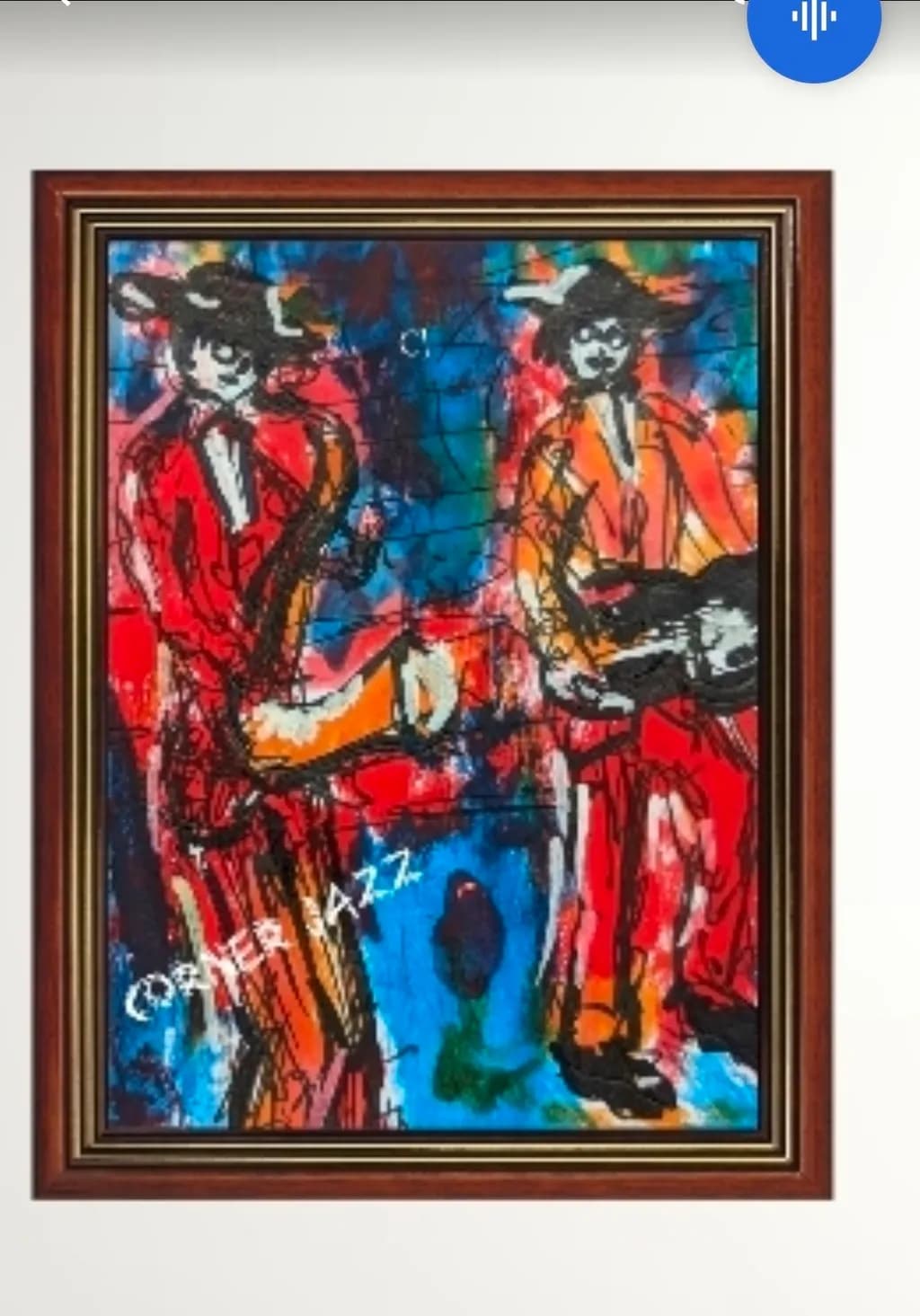 Vibrant Jazz Duet: An Abstract Celebration of Color and Rhythm
