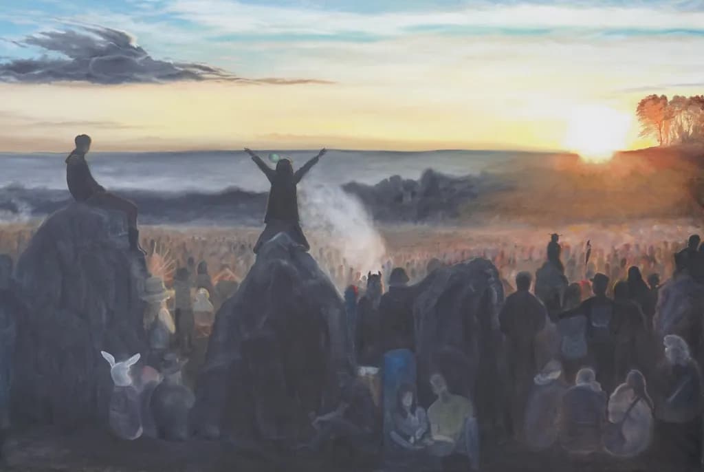 Celebration of Freedom: A Sunset Gathering in Unity and Expression