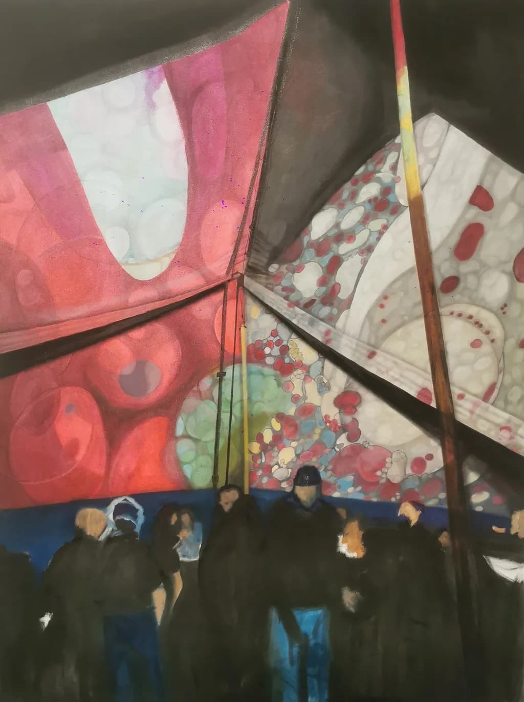 Whispers of Color: A Night Under the Canopy of Dreams