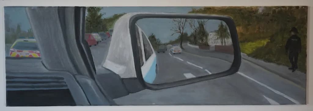 Reflections of Urban Life: A Journey Through the Rearview Mirror