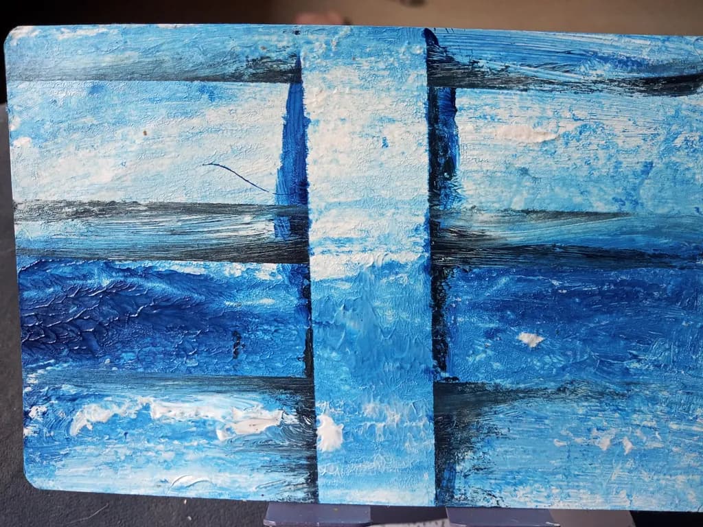 Oceanic Harmony: A Symphony of Blues in Abstract Expressionism