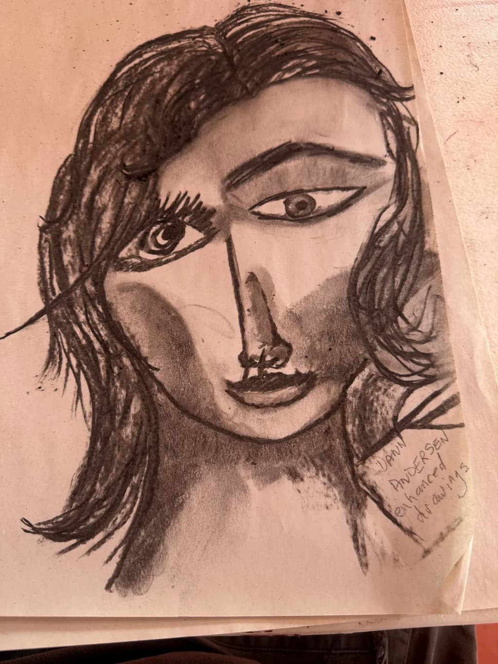 Monochrome Muse: An Abstract Portrait of Expression and Emotion