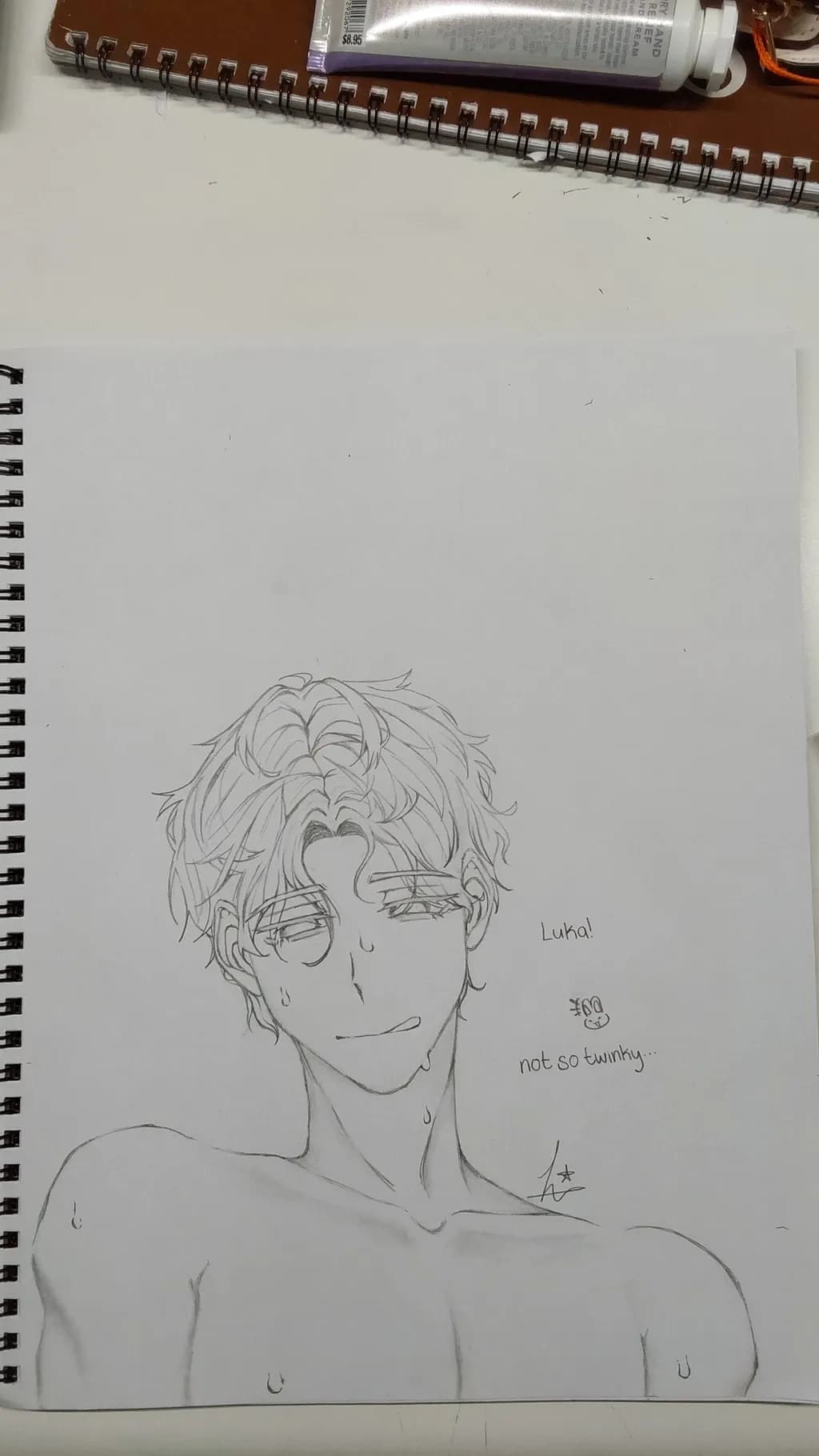 Whimsical Expressions: Luka's Playful Charm in Sketch Form