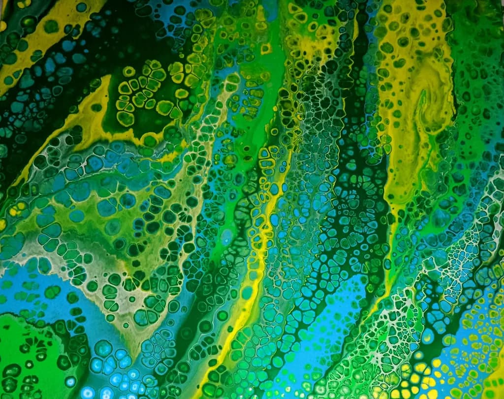 Vibrant Fluidity: An Abstract Journey Through Colorful Organic Textures