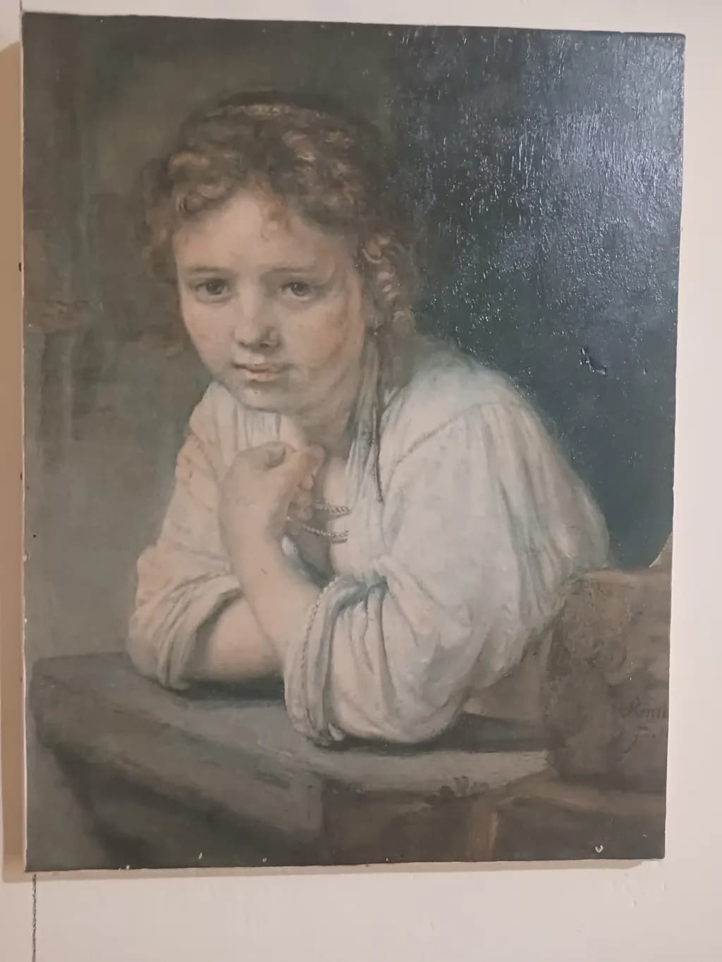 Whispers of Innocence: A Portrait of Contemplation and Grace