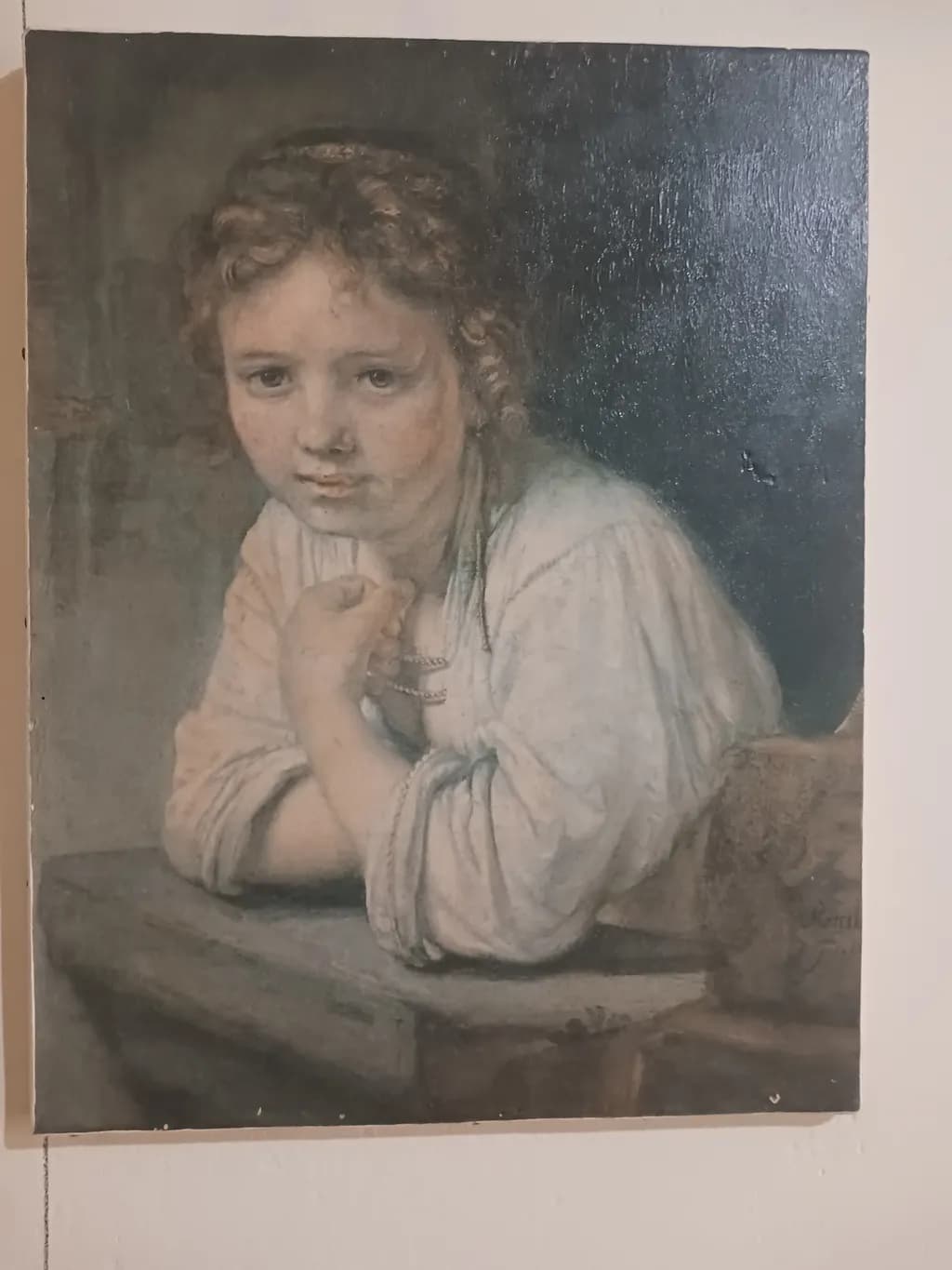 Whispers of Innocence: A Portrait of Contemplation and Grace