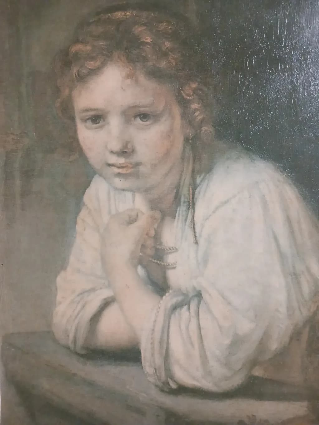 Whispers of Innocence: A Portrait of Contemplation and Grace