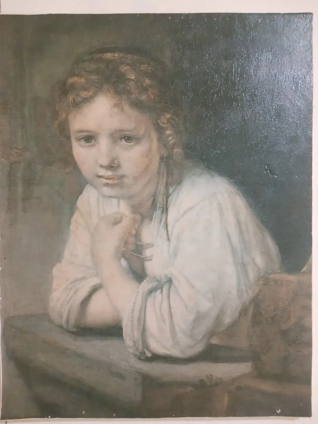 Whispers of Innocence: A Portrait of Contemplation and Grace
