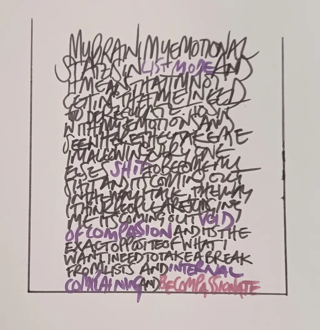 Emotional Handwritten Text