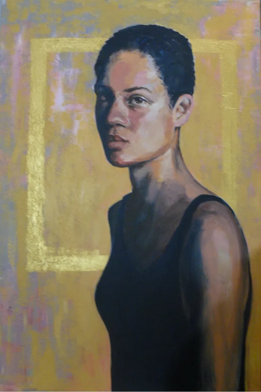 Contemplative Portrait: The Essence of Expression and Texture in Contrast