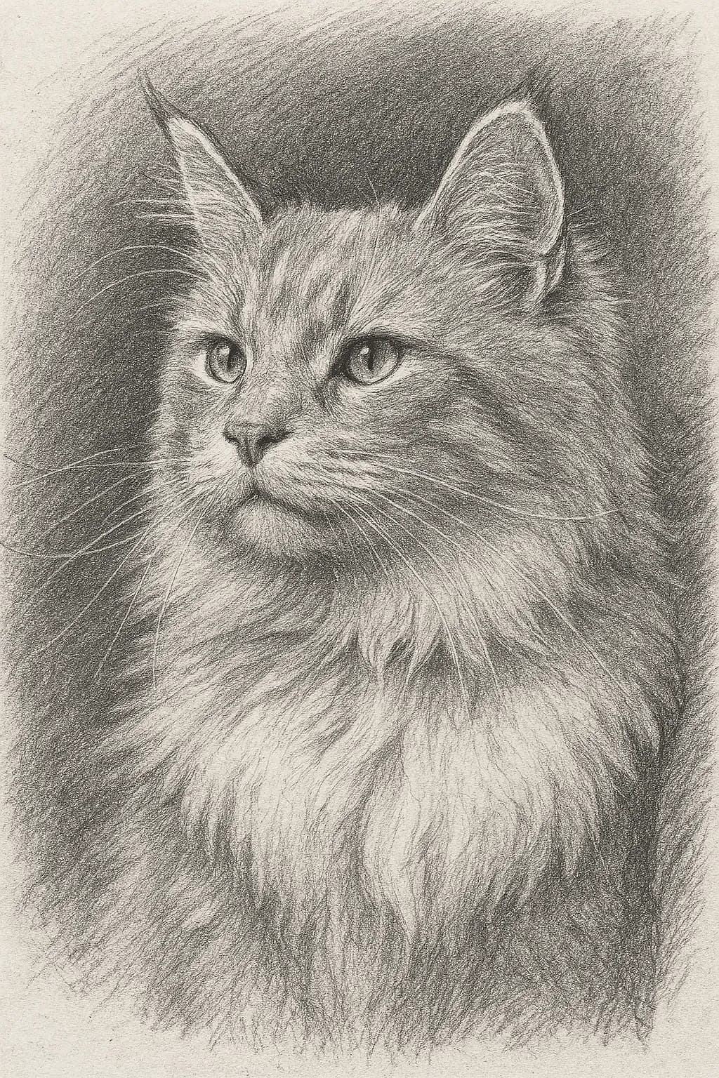 Whiskered Majesty: A Captivating Portrait of Feline Grace