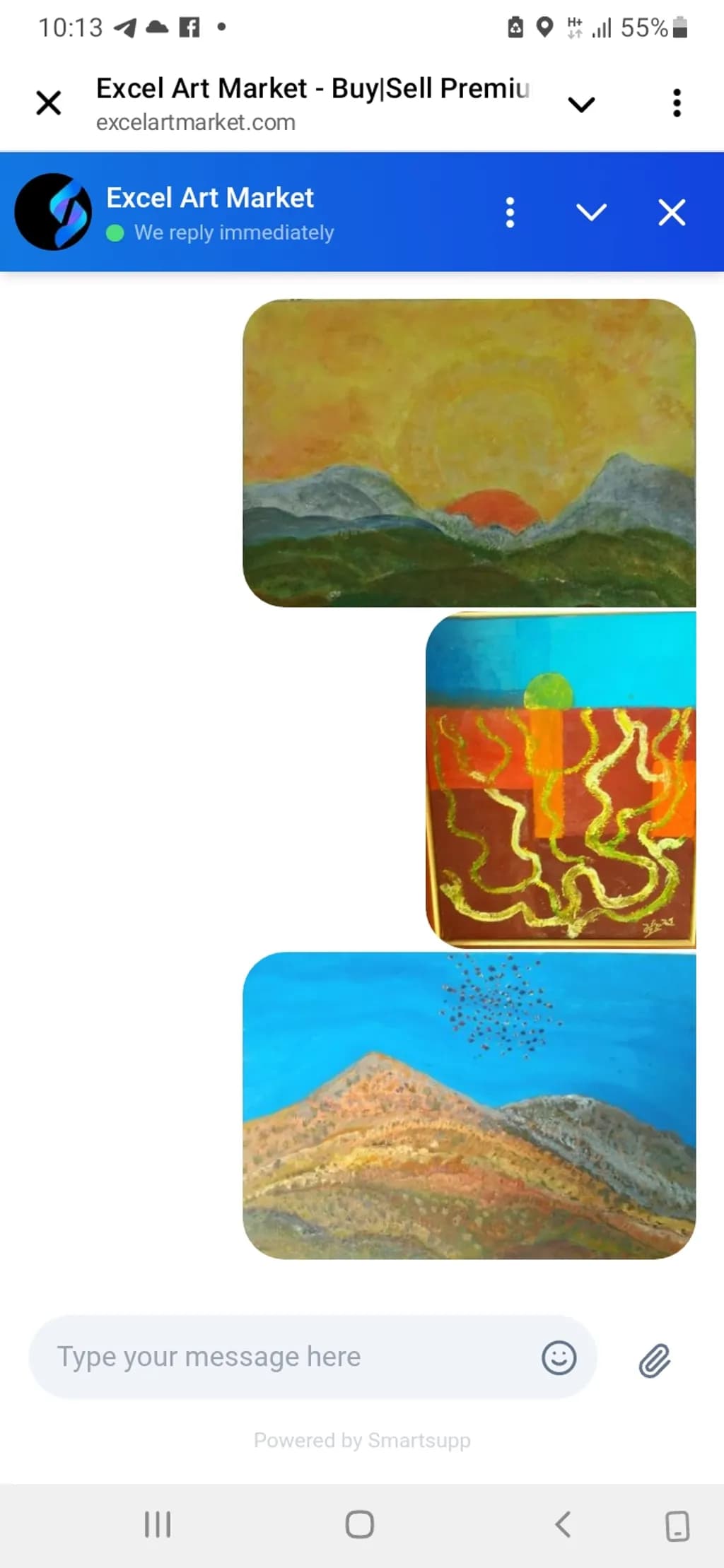 Sunset Landscapes Trio