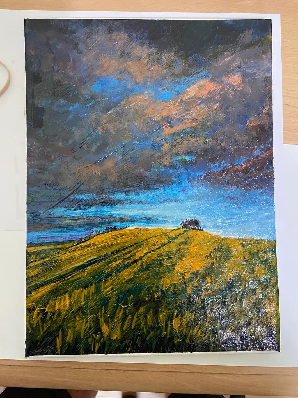 Whispers of the Golden Horizon: A Serene Landscape at Dusk