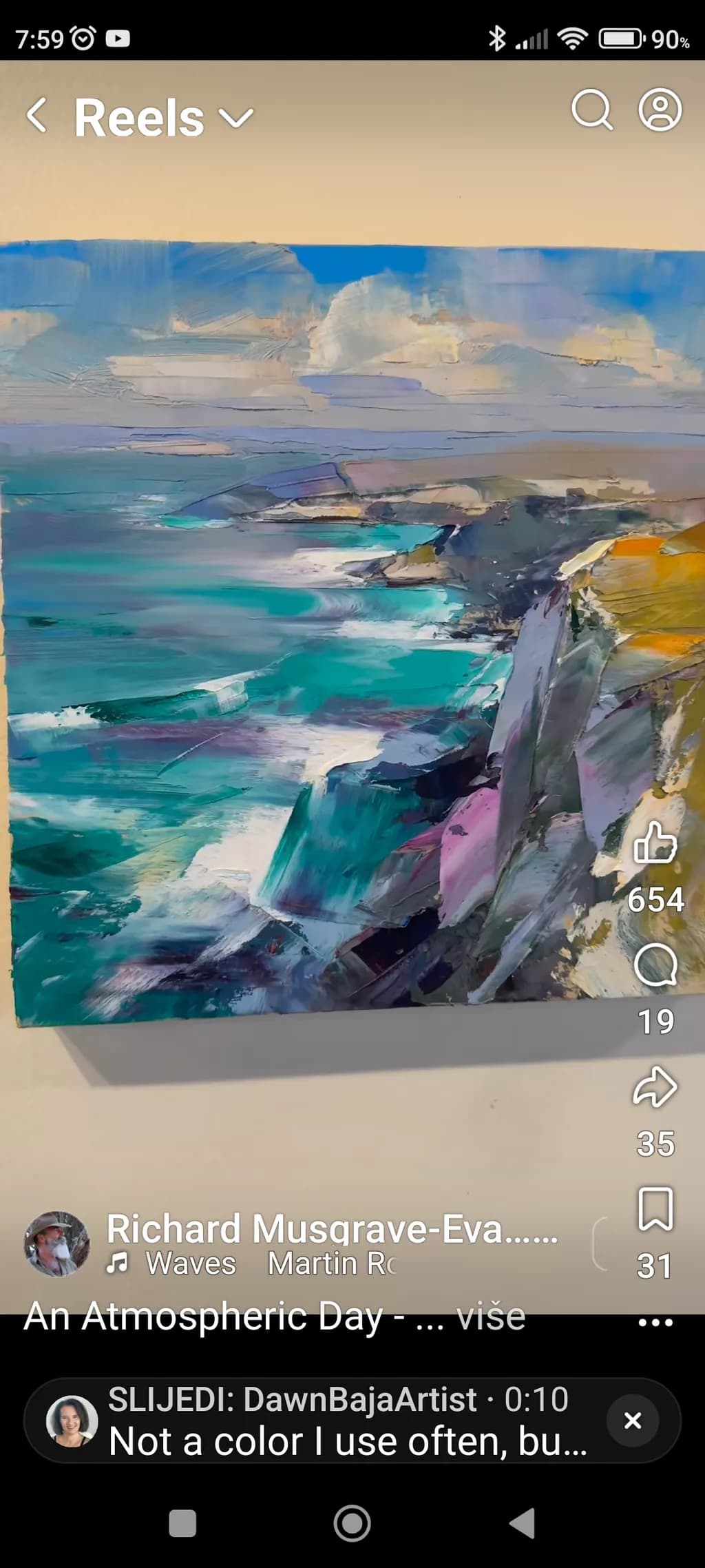 Coastal Serenity: A Vibrant Dance of Waves and Cliffs