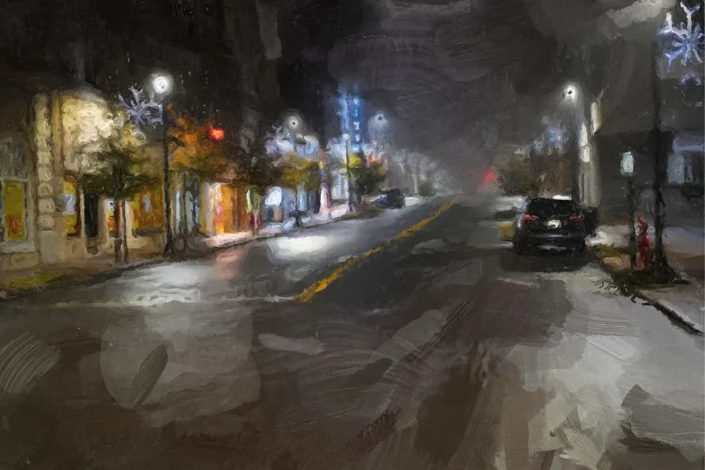 Lynchburg Street at Night