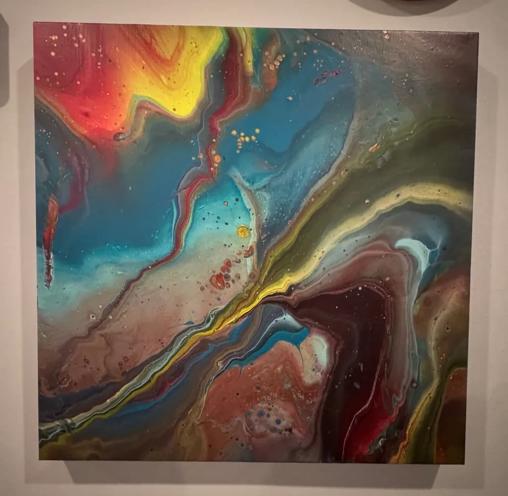 Celestial Harmony: A Vibrant Dance of Color and Emotion in Abstract Art