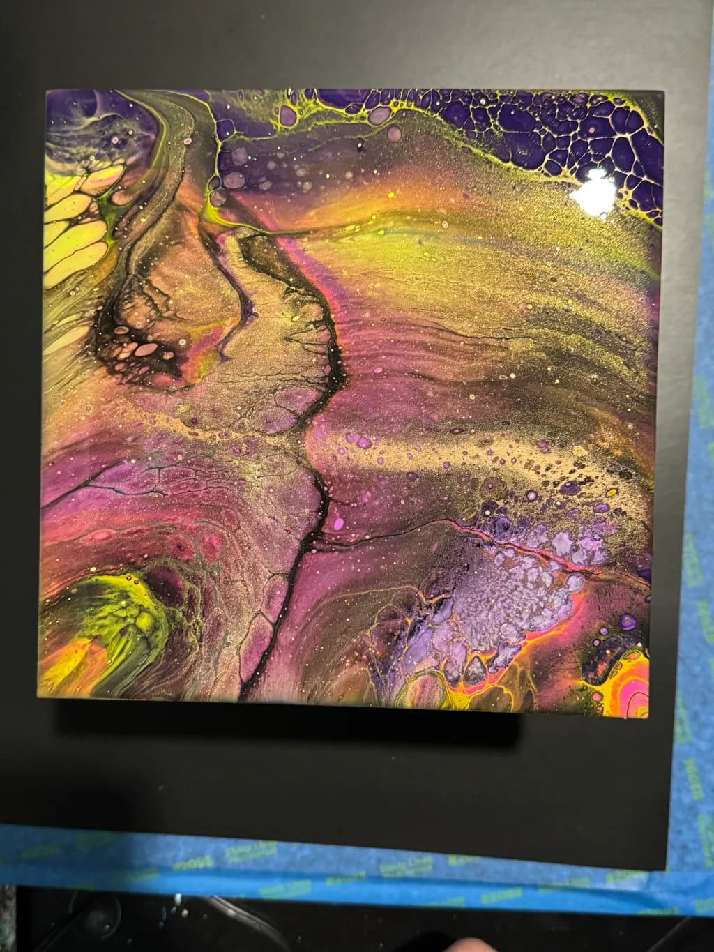 Celestial Dance: A Vibrant Journey Through Color and Texture
