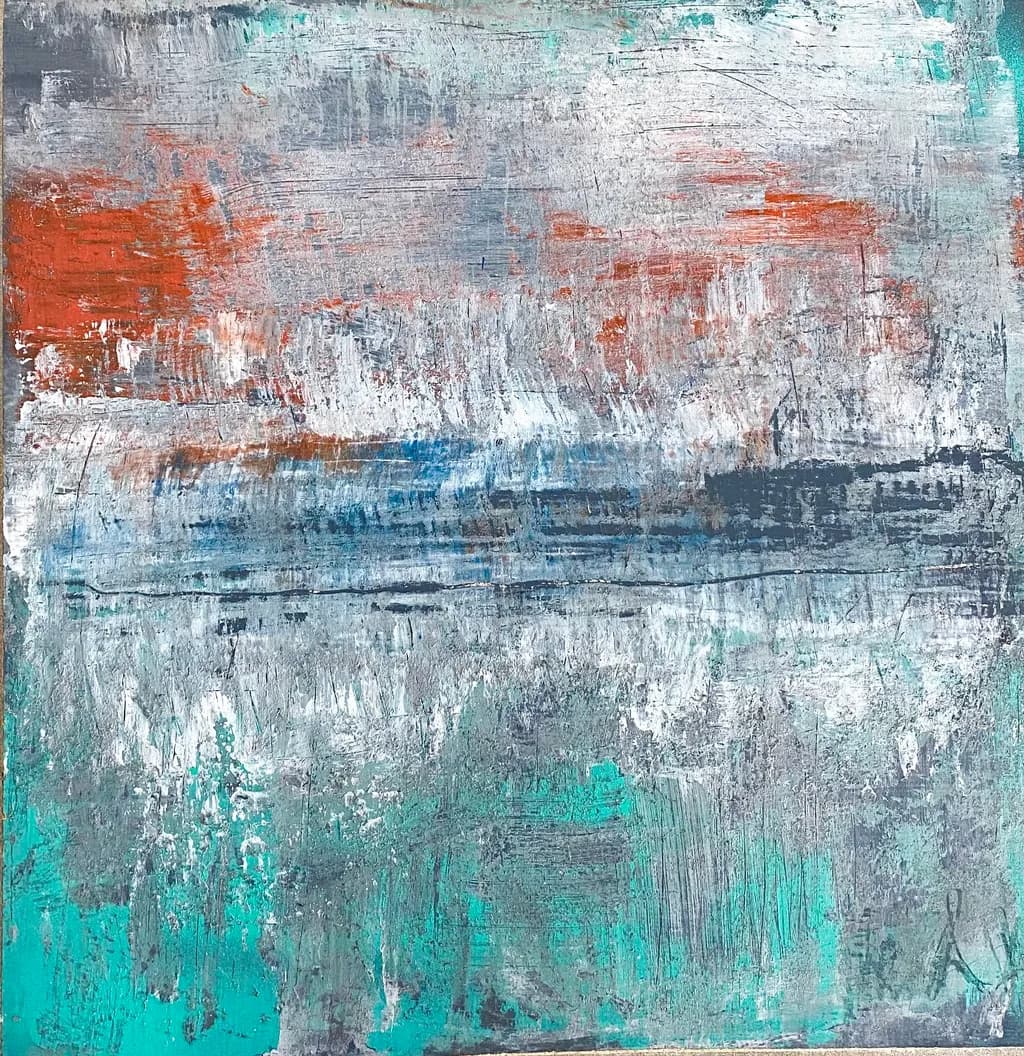Whispers of the Ocean: A Textured Journey Through Color and Emotion