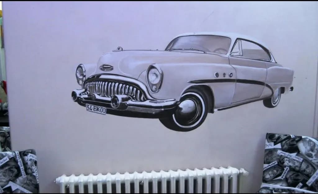 Classic Car Sketch
